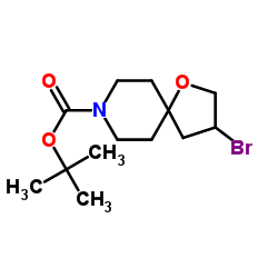 Ácido 1 oxa 8 azaespiro 4 5 decano 8 carboxílico éster 3 bromo 1 1