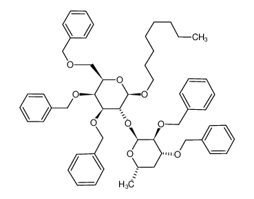 octil 3,4,6-tri-O-bencil-2-O- (2,3-di-O-bencil-α-L-xilo-hexopiranosil) - (1-) 2) -β-D-galactopiranósido CAS:283587-77-9