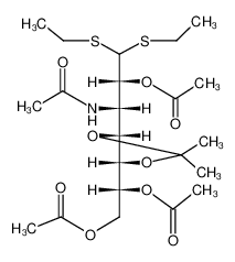 Ácido acético (R) -2-acetoxi-1 - [(4S, 5R) -5 - ((1S, 2R) -2-acetoxi-1-acetilamino-3,3-bis-etilsulfanil-propil) -2,2 -éster dimetil- [1,3] dioxolan-4-il] -etílico CAS:67974-37-2