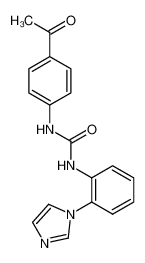 1- (4-acetil-fenil) -3- (2-imidazol-1-il-fenil) -urea CAS:68008-52-6