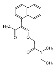 1-naftil-glioxiloacetil-2-oxim-acet-N-metil-N-etilamida CAS:68315-54-8
