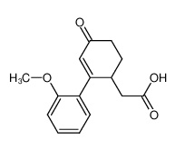 Ácido (4-ceto-2-o-metoxifenil-ciclohex-2-enil) acético CAS:99046-15-8