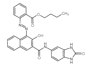 Suministro butil 2 - [(2Z) -2- [2-oxo-3 - [(2-oxo-1,3-dihidrobencimidazol-5-il) carbamoil] naftalen-1-ilideno] hidrazinil] benzoato CAS:31778-10-6