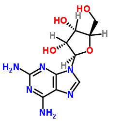Suministro 9H-purina-2,6-diamina, 9-.β.-D-ribofuranosil- CAS:2096-10-8
