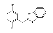 Suministro 2- (5-bromo-2-fluorobencil) -1-benzotiofeno CAS:1034305-17-3