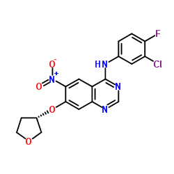 Suministro N- (3-cloro-4-fluorofenil) -6-nitro-7 - [(3S) -oxolan-3-il] oxiquinazolin-4-amina CAS:314771-88-5