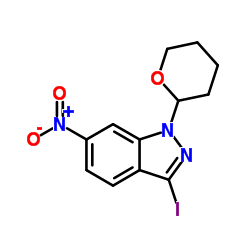 Suministro 3-yodo-6-nitro-1- (oxan-2-il) indazol CAS:886230-74-6