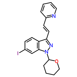 Suministro (E) -6-yodo-3- [2- (piridin-2-il) etenil] -1- (tetrahidro-2H-piran-2-il) -1H-indazol CAS:886230-77-9