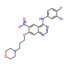 Suministro N- (3-cloro-4-fluorofenil) -7- (3-morfolin-4-ilpropoxi) -6-nitroquinazolin-4-amina CAS:267243-64-1