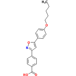 Suministro Ácido 4- [5- (4-pentiloxifenil) isoxazol-3-il] benzoico CAS:179162-55-1