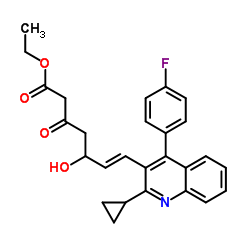 Suministro Etil (E) -7- [4- (4'-fluorofenil) -2- (ciclopropil) -3-quinolinil] -5-hidroxi-3-oxo-6-heptenoato CAS:148901-69-3