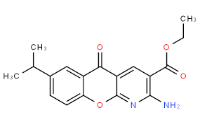 Suministro 2-amino-5-oxo-7-propan-2-ilcromeno [2,3-b] piridina-3-carboxilato de etilo CAS:68301-99-5