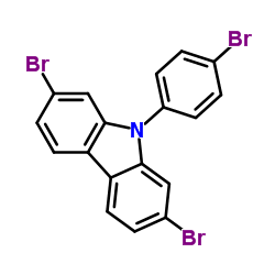 Suministro 2,7-Dibromo-9- (4-bromofenil) -9H-carbazol CAS:1313900-20-7