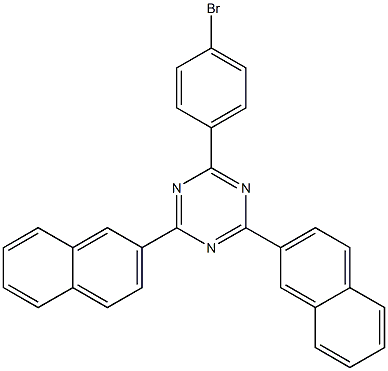 Suministro 2- (4-bromofenil) -4,6-di (naftalen-2-il) -1,3,5-triazina CAS:1616841-66-7