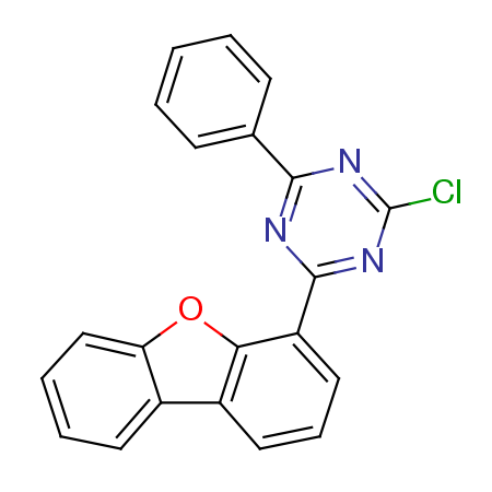 Suministro 2-cloro-4-dibenzofuran-4-il-6-fenil- [1,3,5] triazina CAS:1472729-25-1