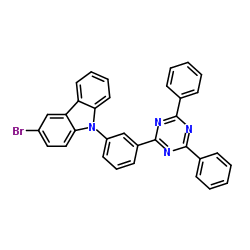 Suministro 3-bromo-9- [3- (4,6-difenil-1,3,5-triazin-2-il) fenil] -9H-Carbazol CAS:1266389-19-8