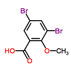Suministro Ácido 3,5-dibromo-2-metoxibencenocarboxílico CAS:13130-23-9