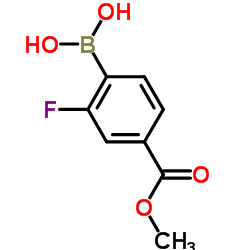 Suministro Ácido 2-fluoro-4- (metoxicarbonil) fenilborónico CAS:603122-84-5