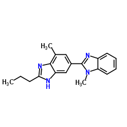 Suministro 2-n-propil-4-metil-6- (1’-metilbencimidazol-2’-il) bencimidazol CAS:152628-02-9