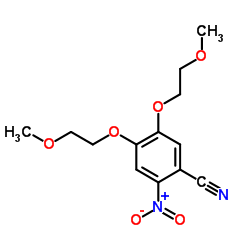 Suministro 4,5-bis (2-metoxietoxi) -2-nitrobenzonitrilo CAS:236750-65-5
