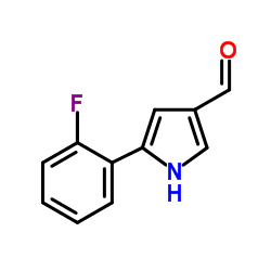 Suministro 5- (2-fluorofenil) -1H-pirrol-3-carboxaldehído CAS:881674-56-2