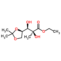 Suministro (2S, 3R) -3 - [(4R) -2,2-dimetil-1,3-dioxolan-4-il] -2,3-dihidroxi-2-metilpropanoato de etilo CAS:93635-76-8