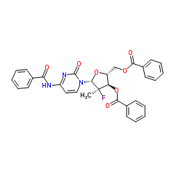 Suministro (2'R) -N-benzoil-2'-desoxi-2'-fluoro-2'-metilcitidina 3 ', 5'-dibenzoato CAS:817204-32-3