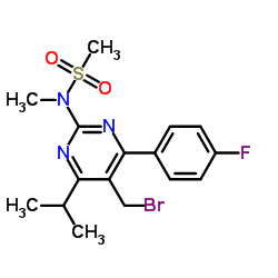Suministro  N- [5-bromometil-4- (4-fluorofenil) -6-isopropilpirimidina-2-il] -N-metilmetano sulfonamida CAS:799842-07-2