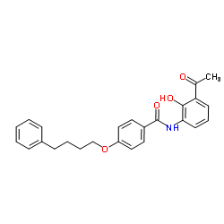 Suministro N- (3-acetil-2-hidroxifenil) -4- (4-fenilbutoxi) benzamida CAS:136450-06-1
