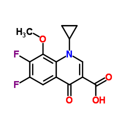 Suministro  Ácido 1-ciclopropil-6,7-difluoro-1,4-dihidro-8-metoxi-4-oxo-3-quinolincarboxílico CAS:112811-72-0
