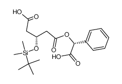 Suministro (3R) -3- & lt; (terc-butildimetilsilil) oxi & gt; ácido pentanodioico 1- & lt; (R) -mandelic acid & gt; ester CAS:131466-61-0