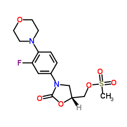 Suministro (R) - (3- (3-Fluoro-4-morfolinofenil) -2-oxooxazolidin-5-il) metanosulfonato de metilo CAS:174649-09-3