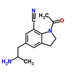 Suministro 1-acetil-5- (2-aminopropil) -2,3-dihidro-1H-indol-7-carbonitrilo CAS:175837-01-1