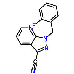 Suministro 1 - [(2-fluorofenil) metil] pirazolo [3,4-b] piridina-3-carbonitrilo CAS:256376-65-5