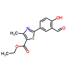 Suministro 2- (3-formil-4-hidroxifenil) -4-metiltiazol-5-carboxilato de etilo CAS:161798-01-2