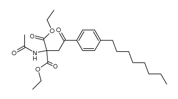 Suministro Éster dietílico del ácido 2- (acetilamino) -2- [2- (4-octilfenil) -2-oxo-etil] propandioico CAS:268557-49-9