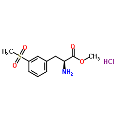 Suministro clorhidrato de metil (S) -2-amino-3- (3- (metilsulfonil) fenil) propanoato CAS:851785-21-2