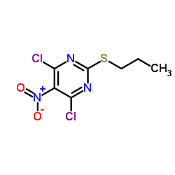 Suministro 4,6-dicloro-5-nitro-2- (propiltio) pirimidina CAS:145783-14-8