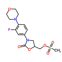 Suministro [3- (3-fluoro-4-morfolin-4-ilfenil) -2-oxo-1,3-oxazolidin-5-il] metanosulfonato de metilo CAS:858344-36-2