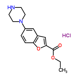 Suministro Clorhidrato de 5- (piperazin-1-il) benzofuran-2-carboxilato de etilo CAS:765935-67-9