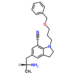 Suministro (R) -5- (2-aminopropil) -1- (3-benciloxipropil) indolina-7-carbonitrilo CAS:459868-73-6