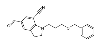 Suministro 5-formil-2,3-dihidro-1- [3- (fenilmetoxi) propil] -1H-indol-7-carbonitrilo CAS:1375180-30-5