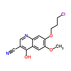 Suministro 7- (3-cloropropoxi) -6-metoxi-4-oxo-1,4-dihidro-3-quinolincarbon itrilo CAS:214470-66-3