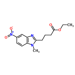 Suministro 4- (1-metil-5-nitrobencimidazol-2-il) butanoato de etilo CAS:3543-72-4