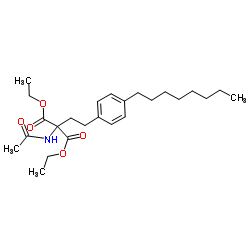 Suministro 2-acetamido-2- [2- (4-octilfenil) etil] propanodioato de dietilo CAS:162358-08-9