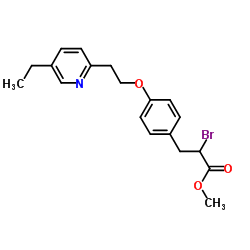 Suministro 2-bromo-3- [4- [2- (5-etilpiridin-2-il) etoxi] fenil] propanoato de metilo CAS:105355-25-7