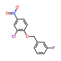 Suministro 2-cloro-1 - ((3-fluorobencil) oxi) -4-nitrobenceno CAS:443882-99-3