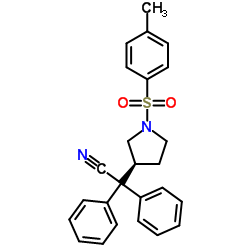 Suministro 3- (S) - (1-Ciano-1,1-difenilmetil) -1-tosilpirrolidina CAS:133099-09-9