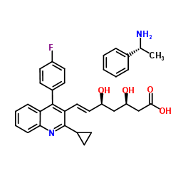 Suministro Ácido (3R, 5S) -7- [2-ciclopropil-4- (4-fluorofenil) -3-quinolil] - 3,5-dihidrosy-6-heptano CAS:147511-70-4