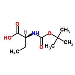 Suministro Ácido (2S) -2 - [(2-metilpropan-2-il) oxicarbonilamino] butanoico CAS:34306-42-8